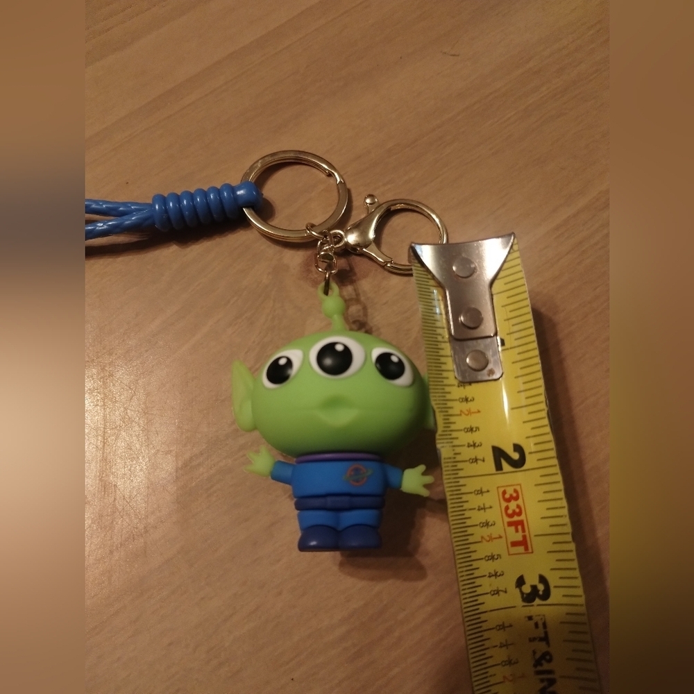New Disney Pixar Toy Story Alien 3D Rubber Keychain | Cute Character Bag Charm - Picture 3 of 3